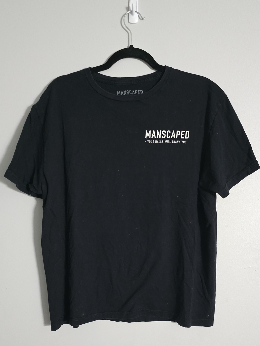 Manscaped Men's Black Short Sleeve Logo Tee